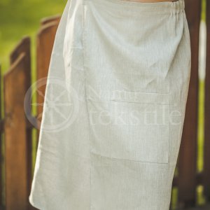 Linen men's sauna apron ,,Plain"